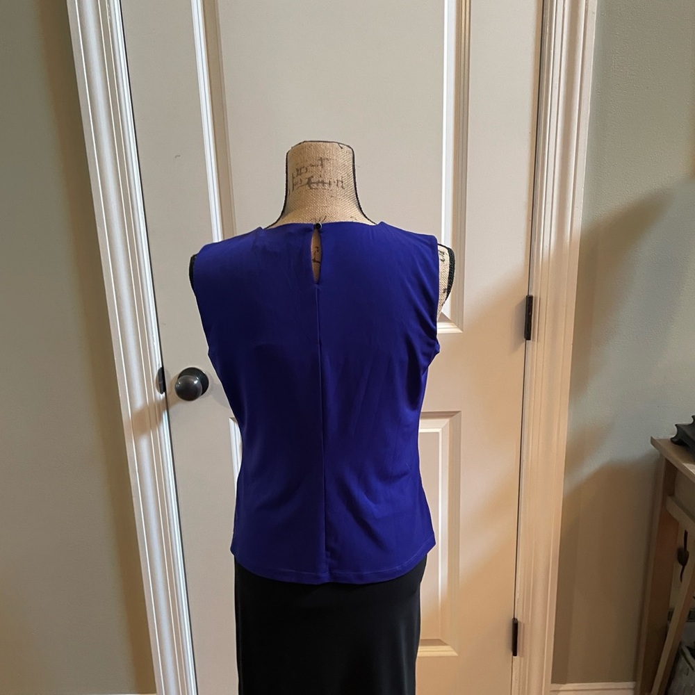 Calvin Klein Royal Blue Sleeveless Blouse
